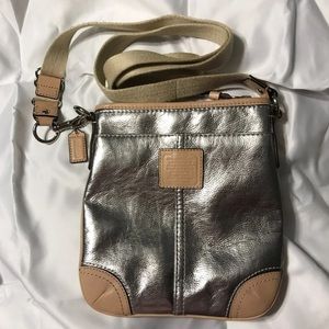 Silver Coach Crossbody